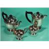 Image 1 : Four piece silver plated tea set comprised …