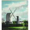 Image 1 : Framed watercolour of a Sussex windmill sig…