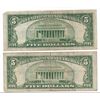 Image 2 : 1934 $5 Silver Certificate Currency Lot of 2