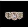Image 2 : 14KT Two-Tone Gold 1.12 ctw Diamond Ring