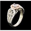 Image 3 : 14KT Two-Tone Gold 1.12 ctw Diamond Ring