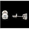 Image 2 : 1.42 ctw Diamond Stud Earrings - 14KT White Gold