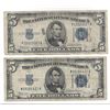 Image 1 : 1934 $5 Silver Certificate Currency Lot of 2
