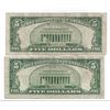 Image 2 : 1934 $5 Silver Certificate Currency Lot of 2
