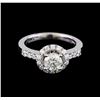 Image 2 : 1.05 ctw Diamond Ring - 14KT White Gold