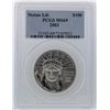 Image 1 : 2003 PCGS MS69 $100 Statue of Liberty American Eagle Platinum Coin