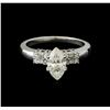 Image 2 : 1.35 ctw Diamond Ring - 14KT White Gold