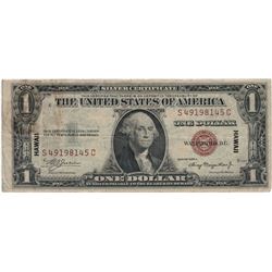 1935 $1 Hawaii Federal Reserve Note Currency