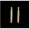 Image 1 : 2.60 ctw Diamond Earrings - 14KT Yellow Gold