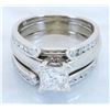 Image 5 : 1.39 ctw LEO Certified Diamond Ring - 14KT White Gold