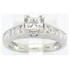 Image 7 : 1.00 ctw Diamond Ring - 14KT White Gold