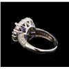 Image 3 : 14KT White Gold 2.23 ctw Tanzanite and Diamond Ring