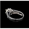 Image 3 : 14KT White Gold 1.50 ctw Diamond Ring