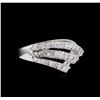 Image 1 : 14KT White Gold 0.35 ctw Diamond Ring