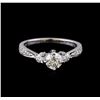 Image 2 : 0.87 ctw Diamond Ring - 18KT White Gold