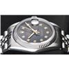 Image 2 : Rolex Stainless Steel Black Diamond DateJust Men's Watch