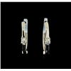Image 1 : 0.04 ctw Diamond Earrings - 14KT White Gold