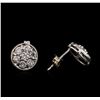 Image 2 : 0.70 ctw Diamond Earrings - 14KT White Gold