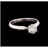 Image 1 : 0.59 ctw Diamond Solitaire Ring - 14KT White Gold