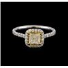 Image 2 : 1.08 ctw Diamond Ring - 18KT White Gold