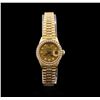 Image 2 : Rolex 18KT Gold Super President 1.82 ctw Diamond DateJust Ladies Watch