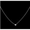 Image 2 : 0.25 ctw Diamond Necklace - 14KT White Gold