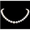 Image 1 : South Sea Cultured Pearl Necklace - 14KT Yellow Gold