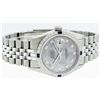 Image 6 : Rolex Stainless Steel Meteorite Diamond Sapphire DateJust Men's Watch