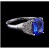 Image 1 : 2.66 ctw Tanzanite and Diamond Ring - 14KT White Gold