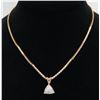 Image 1 : 1.10 ctw Diamond Pendant - 14KT Yellow Gold