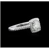 Image 1 : 1.10 ctw Diamond Ring - 18KT White Gold