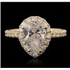 Image 1 : 14KT Yellow Gold 2.60 ctw Diamond Ring