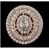 Image 2 : 14KT Rose Gold 1.76 ctw Diamond Ring