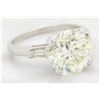 Image 9 : 5.70 ctw Diamond Ring - Platinum