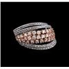 Image 1 : 2.21 ctw Diamond Ring - 14KT Rose and White Gold