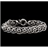 Image 1 : 14KT White Gold Star Shape Link Design Bracelet