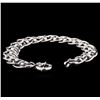 Image 3 : 14KT White Gold Star Shape Link Design Bracelet