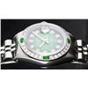 Image 2 : Rolex Stainless Steel Diamond and Emerald DateJust Watch