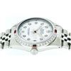 Image 6 : Rolex Stainless Steel Diamond and Ruby DateJust Men's Wristwatch