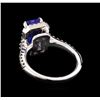 Image 3 : 2.85 ctw Tanzanite and Diamond Ring - 14KT White Gold