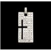 Image 1 : 3.75 ctw Diamond Pendant - 18KT White Gold