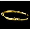 Image 2 : 0.45 ctw Diamond Bangle Bracelet - 14KT Yellow Gold