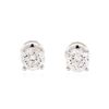 Image 1 : 1.05 ctw Diamond Stud Earrings - 14KT White Gold