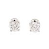 Image 1 : 1.05 ctw Diamond Stud Earrings - 14KT White Gold