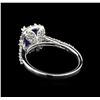 Image 3 : 14KT White Gold 1.71 ctw Tanzanite and Diamond Ring