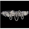 Image 1 : 1.45 ctw Diamond Bracelet - 18KT White Gold