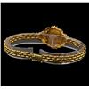 Image 2 : 14KT Yellow Gold 0.52 ctw Diamond and Cubic Zirconia Coin Ensemble