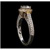 Image 4 : 18KT Two-Tone Gold 1.39 ctw Diamond Ring