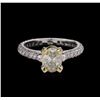 Image 2 : 1.53 ctw Diamond Ring - 14KT White Gold