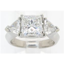 GIA Cert 3.27 ctw Designer Diamond Ring - Platinum